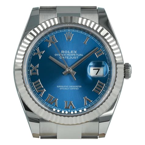 rolex esfera azul